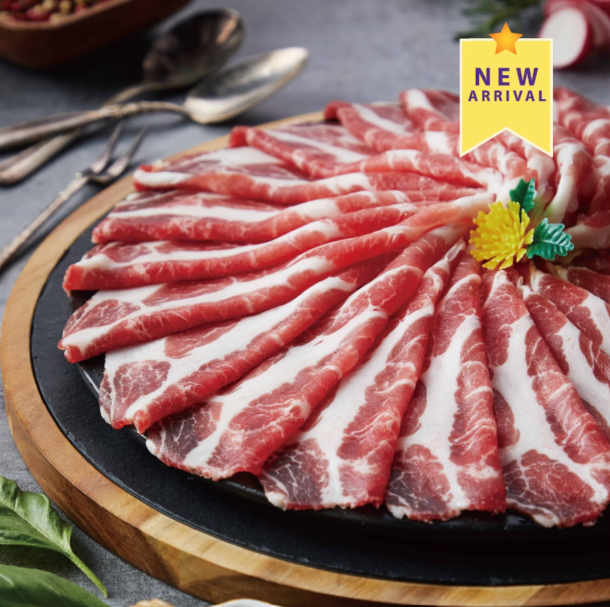 大成安心購-黑蜜豬梅花火鍋肉片(200g/包)